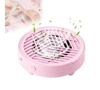 Compact Nail Dust Collector, Portable Nail Vacuum Fan with 10pcs Filter Paper Sheets, Nail Tech Quiet Mini Vacuum, USB Nail Dust Collector for Beginners,Nail Students & Home Use (Pink)