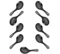 Compact Nonrust Steel Scoops Collection 9Pcs Dishwasher Safe Sturdy for Sugar Seasonings Outdoor Picnics Essential Miniature Kitchen Tool for Baking
