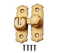 Compact Not Pry Security Latches Aluminum Barn Mechanism Swing Gate Latches Set for 90/180 Degree Door Applications Heavy Duty Barn Door