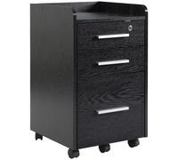 Compact Office Storage Cart Rolling Cabinet with Wheels Mobile Drawer Organiser