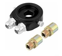 Compact Oil Filter Adapter 7.7cm x 7.9cm AN10 AN8 Size(Black AN8) | Wide car model fit, application, seamless integration, professional or DIY use