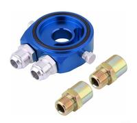 Compact Oil Filter Adapter 7.7cm x 7.9cm AN10 AN8 Size(Blue AN8) | Wide car model fit, application, seamless integration, professional or DIY use