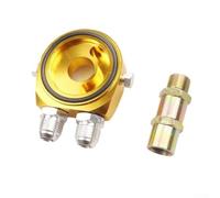 Compact Oil Filter Adapter 7.7cm x 7.9cm AN10 AN8 Size(Golden AN8) | Wide car model fit, application, seamless integration, professional or DIY use
