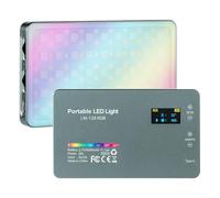 Compact On-Camera Fill Light with 36000 Color Combinations, 128 LEDs, and Precise Manual Dials for Real-Time Adjustments