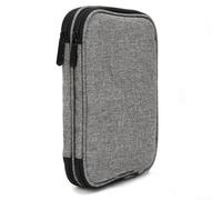 Compact Organizer Bag for Sewing and Knitting Tools Made from Oxford Cloth Featuring Multiple Compartments for Thread Yarn Needles Scissors and Accessories Easy to Carry (gray)