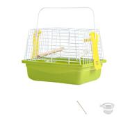 Compact Outdoor Bird House With Carrying Handle And Rust Resistant Coating For Pet Parrots