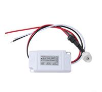 Compact Outdoor Light Control Mini Sensor Switch Photoelectric Sensor Auto On Off Supports DC12V 24V AC100 260V Power Supply Weatherproof for Outdoor Lighting (DC24V)