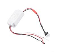 Compact Outdoor Light Control Mini Sensor Switch Photoelectric Sensor Auto On Off Supports DC12V 24V AC100 260V Power Supply Weatherproof for Outdoor Lighting (DC12V)