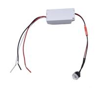 Compact Outdoor Light Control Sensor Switch with Photoelectric Detection Auto On Off Function Suitable for DC12V 24V AC100 260V Power Supply and Rainproof Usage (AC110-260V)