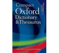 Compact Oxford Dictionary & Thesaurus by Oxford Languages NEW Hardback