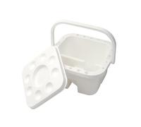 Compact Paint Tool Rinsing Bucket for Watercolor Oil Brushes Portable Design Multiple Compartments Easy Maintenance Safe Studio Essential Travel Friendly Paintbrush Washer