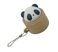 Compact Panda Desk Toy Push Button, 3D Printed Keychain for Work Tables, Study Breaks, Bag Charms Hangings Accessory Desk Hand Activity