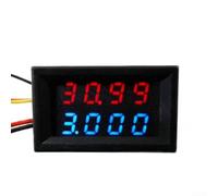 Compact Panel Voltage Current Meter 48x29mm Red LED(100A Red Blue)