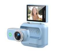 Compact Panoramic Action Camera Anti-Shake WiFi Mini Sports Camera 2.0in Flip Screen with Magnetic Neck Strap for First-person View Shooting