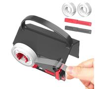 Compact Paper Cutter for Packaging - Complete Kit with 2 Cutters, Strips & Replacement Heads | Ideal Christmas, School Projects, Photo Art, Films, Stickers, Mail & Parcel