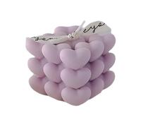 Compact Paraffin Wax and Soy Wax Candles Modern Aromatherapy Candle Square Scented Candle for Home Vacation Relaxation & Spa Not pungent(Lavender)