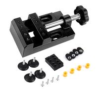 Compact Parallel Workshop Clamp for Engraving Drilling & Sculpture with 8-Hole Secure Fixation Design Workbenches Clamps Tool