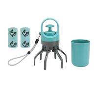 Compact pet poop collector with claw mechanism, lightweight and easy to use small dog poop picker in the park or around town