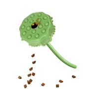 Compact Pet Slow Feeder, Portable Funny Plant Design Toy, Reusable Enrichment Game, Interactive Dog Digging Puzzle for Indoor Home, 6.5x3.7x3.7 inches, Green