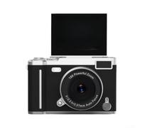 Compact photo camera made of ABS for travel and campus compact (black) | Robust ABS material, lightweight design, fits in any bag, perfect for on the go