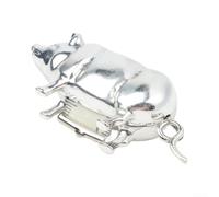 Compact Pig Retractable Tape Measure for Sewing Kit(35CM silver 1PCS 1PCS)