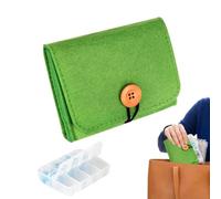 Compact Pill Case, Weekly Tablet Organizer, 7 Day Storage Box with Easy Access Design, Sturdy Supplement Holder with Secure Lock System, Medicine Organizer for Family Elderly Use