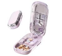 Compact Pill Cutter | Portable Cutter For Small Tablets - Weekly Storage Cutter for Home Hospital Hospital Professional Camping