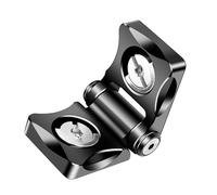Compact placement of adapter L plate with 1/4" screw for accessories such as microphone LED light monitor