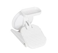 Compact Pliable Shower Stool for Elderly Assist with Storage Easy Stick Installation Not Slip Face Shower Stool with Shelf