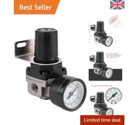 Compact Pneumatic Control Valve with Pressure Gauge - Long-lasting Air Regulator