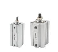 Compact Pneumatic Cylinder with Male Thread Bore 25/32mm, Stroke 15-100mm - 1 Piece(20mm 32mm)
