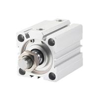 Compact Pneumatic Thin Cylinder 20/25/30mm Stroke Double Acting Gas Cylinder with External Thread - 1 Piece(25mm ACQ25)