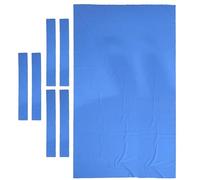Compact Pool Table Cloth Felt & 6Pcs Strips for 9ft Snooker Pool Billiards 0.6mm Thickness for Home, Clubs, Bars(Blue)