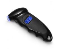 Compact & Portable Car Digital Tyre Pressure Gauge with Backlit LCD Screen | 0-150 PSI, 0.1 PSI resolution. 4 units: PSI/BAR/KPA/KG/CM². LED nozzle light + backlit LCD, fits cars, bikes, motorcycles.