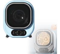 Compact Portable Dryer With 2 Temperature Settings Freestanding Vented Tumble Dryer For Home, Dorm, Balconies - Elegantblue-220V