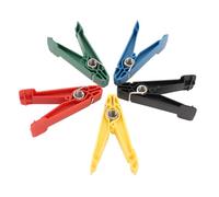 Compact & Portable Graded Pinch Exerciser Set, Thumb Exerciser Hand Strength Training & Dexterity Improvement with Yellow (1lb), Red (2lb), Green (4lb), Blue (6lb), Black (8lb)