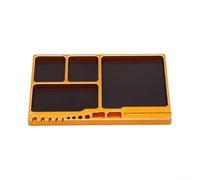 Compact Portable Magnetic Screw Tray For Workshop Bench Or Field Use With Strong Adsorption To Keep Small Fasteners And Metal Parts Securely In Place(Gold)