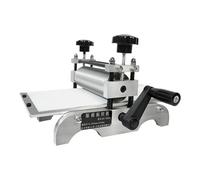 Compact Portable Manual Etching Press Printmaking Machine with Adjustable Roller Height for Intaglio Relief Woodcut Woodblock Linocut Copperplate Home Art Studio