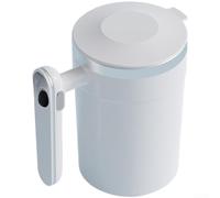Compact Portable Stirring Mug With Auto Start Stop Function And Built-in Thermometer For Precise Beverage Management(White)