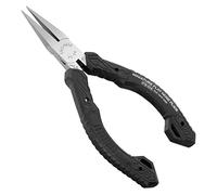 Compact Precision Compact Flat tip Long Nose Pliers (Flat Nose),Professional Grade, ESD Safe with Carbon Steel Jaws. ENGINEER ps-04