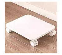 Compact Printer Stand with Lockable Wheels Under Desk Printer Cart for Home Office Beige (B45 * 30) Mobile Rolling Printer Holder SpaceSaving Design