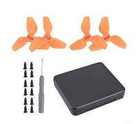 Compact Propeller Storage Container for DJI Neo Handheld 2016S Flight Camera with Protective Shock Absorbing Foam Interior (orange)