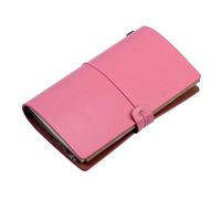 Compact PU Leather Travelers Notebook with Multiple Inserts Size Portable Diary Suitable for Students Professional Travel Journal