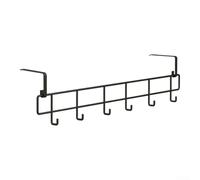 Compact Radiator Rack Towel Rail with Space-Saving Design, Rust-Resistant Iron Build, Providing Organized Storage for Towels in Bathroom Settings (55cm Black)