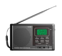 Compact Radio - AM/FM/OC Short Wave Radio Operates on 2 AA Batteries - Powerful Reception Player Convenient for Office, Home, Outdoor, Hiking, Climbing Survivalism