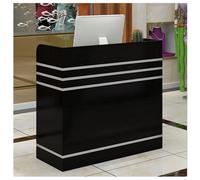 Compact Reception Desk for Office & Salon, Small Customer Service Counter for Supermarket, Hotel & Convenience Store (31.4"x15.7"x36.2")