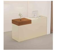 Compact Reception Desk for Small SpacesModern Office Counter TableBeauty Salon & Lobby Checkout Station35.4"x19.6"x39.3"Stylish & Functional