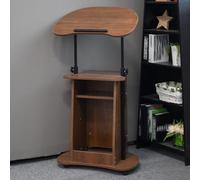 Compact Reception Lectern Desk, Space-Saving Front Desk Solution for Small Areas, Perfect for Offices, Spas, and Lobbies