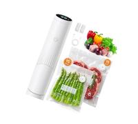 Compact Rechargeable Vacuum Sealer Pump for Dedicated Food Bags, Handheld Single-Button Design, Camping Travel Ready Rechargeable Vacuum Pump Handheld Sealer Dedicated