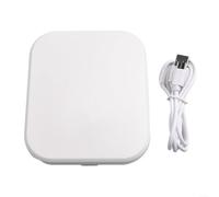 Compact Reed Storage Case for Saxophone and Clarinet, Features Moisturizer and Long Life Lamp for 8 Reeds (White)